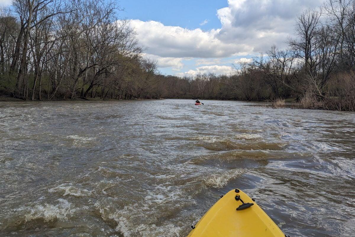 Kayaker on the river